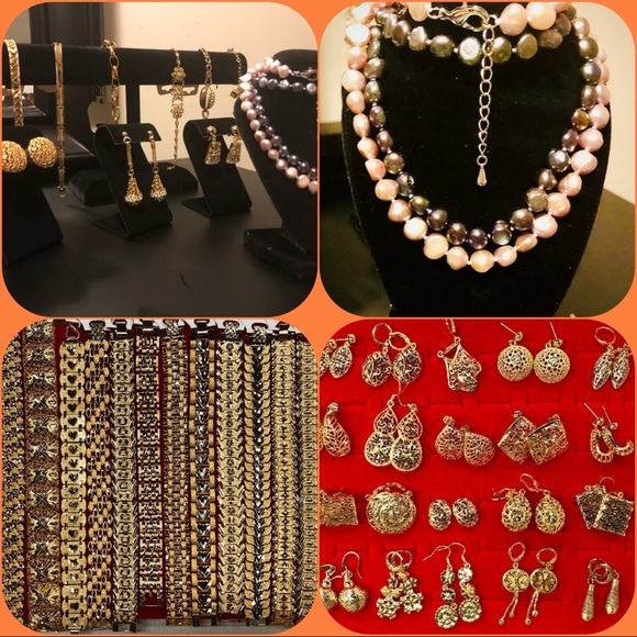 14kt Gold filled Earrings and Bracelets - Picture 2 of 3